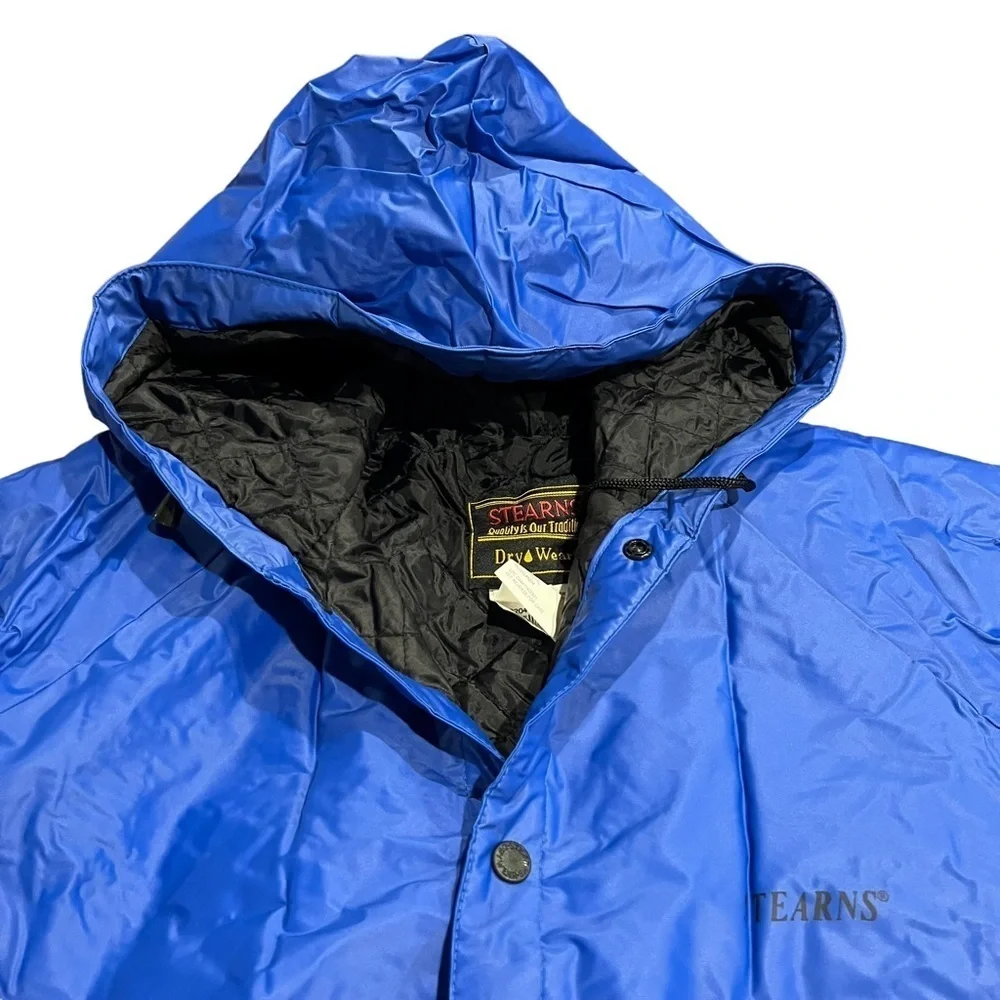 Stearn’s Men’s Quilted Rain Parka Royal Blue XL